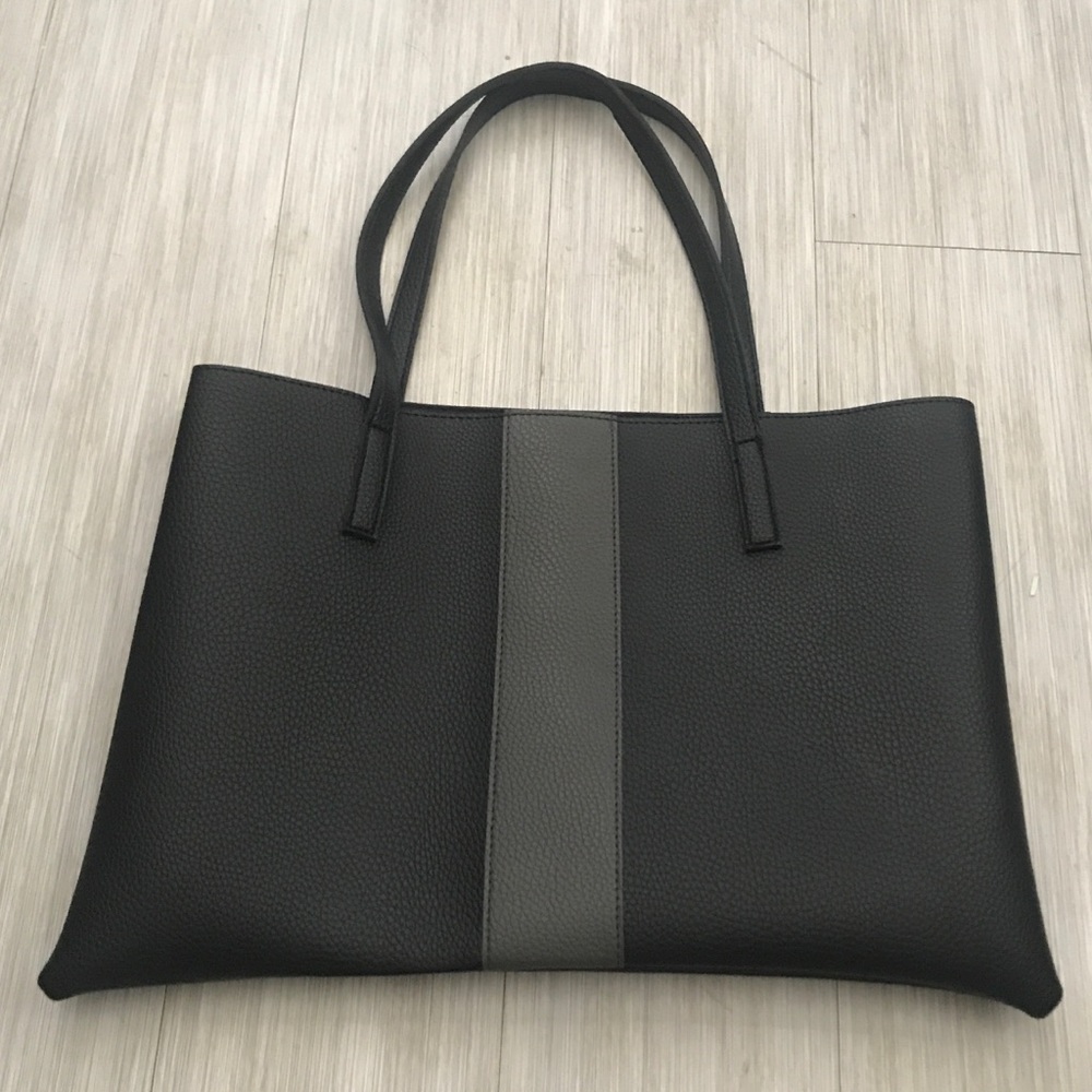 Vince Camuto Black and Gray Tote Like New